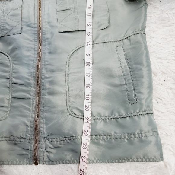 CPT by Cockpit USA military garmen nylon zippered army green jacket size medium - Picture 6 of 16